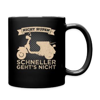 Scooter Scooter Scooter Rider Scooter Two-wheeler - Full Colour Mug - black - Right