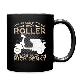 Scooter Scooter Scooter Rider Scooter Two-wheeler - Full Colour Mug - black - Right