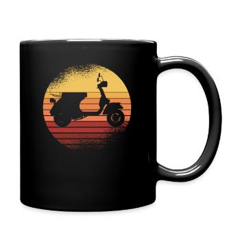 Scooter Scooter Scooter Rider Scooter Two-wheeler - Full Colour Mug - black - Right