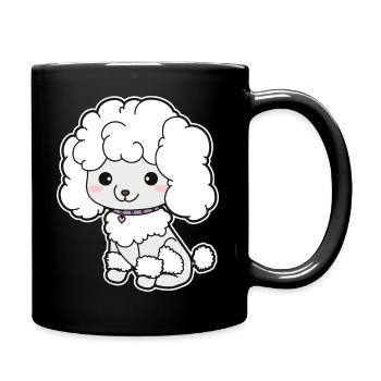 Poodle - Full Colour Mug - black - Right