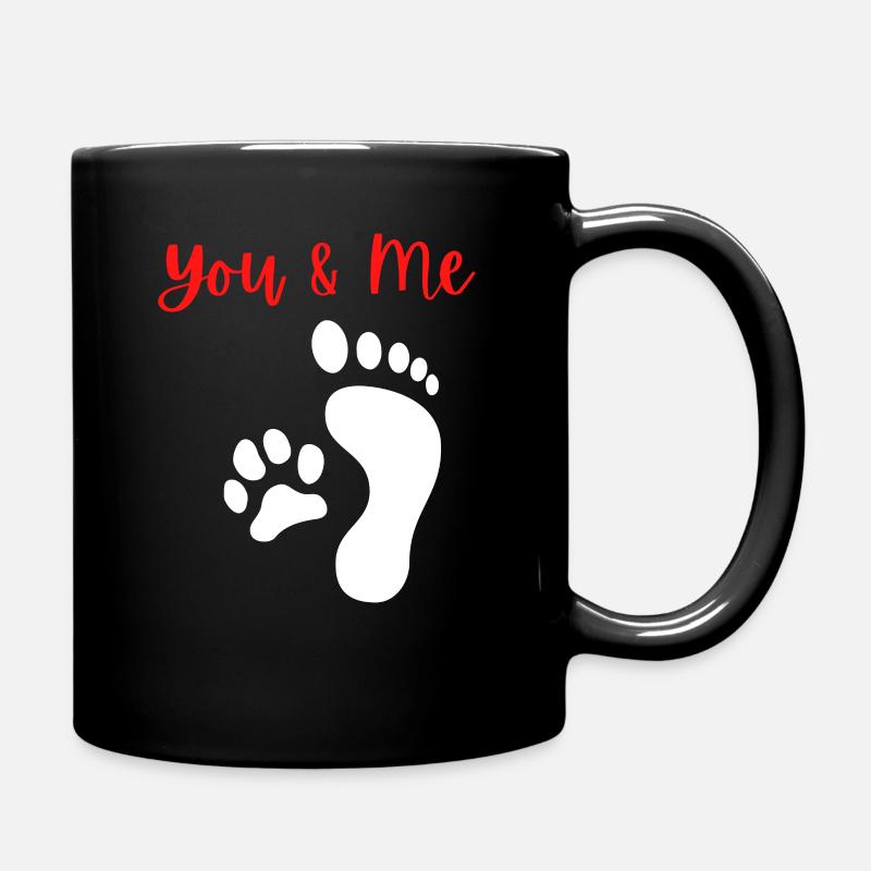 Hunde Gassi Hundehalter Beste Freunde - Tasse einfarbig - Schwarz