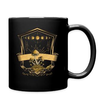 Dark Academia Cottagecore Goblincore Aesthetic Art - Tasse einfarbig - Schwarz - Rechts