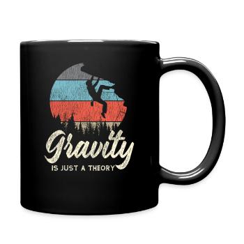 Rock Climbing Climber Retro - Mug uni - noir - Droite