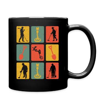 Détecteur de métaux Retro - Mug uni - noir - Droite