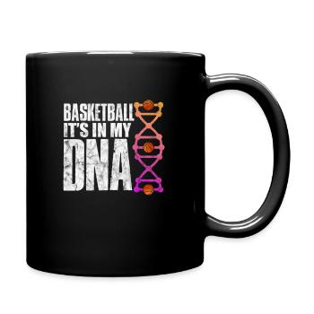 Basketball DNA - Tasse einfarbig - Schwarz - Rechts