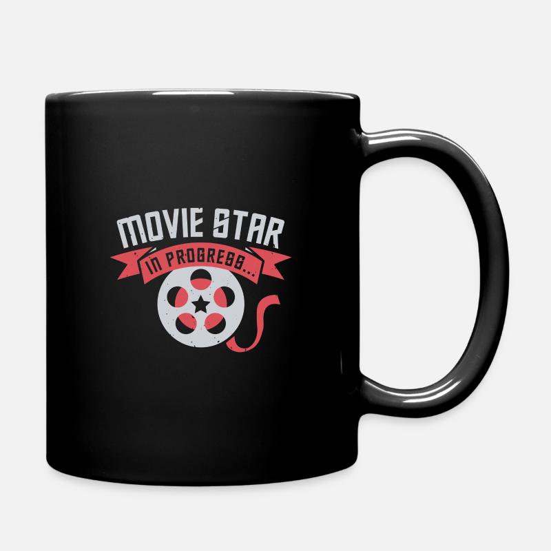 Movie Star in Progress - Full Colour Mug - black