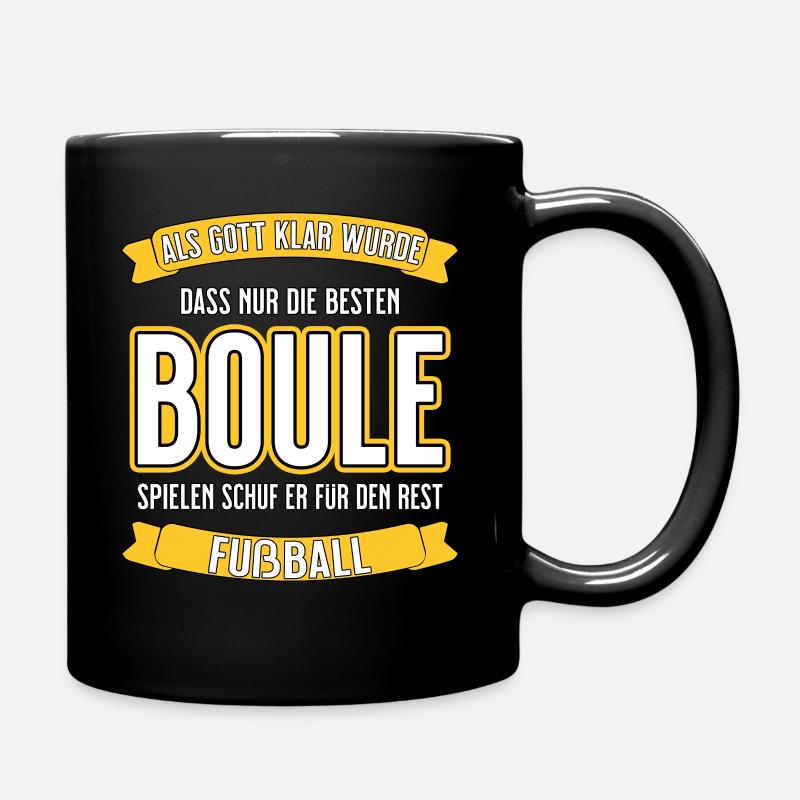 Boule - nur die besten lustiger Spruch - Tasse einfarbig - Schwarz