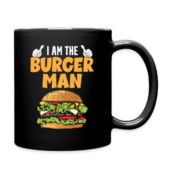 Ich Bin Der Burger Mann - Tasse einfarbig - Schwarz - Rechts