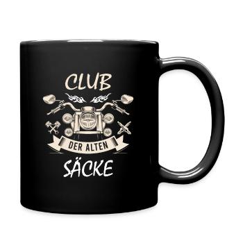 Club Der Alten Säcke Motorrad - Tasse einfarbig - Schwarz - Rechts