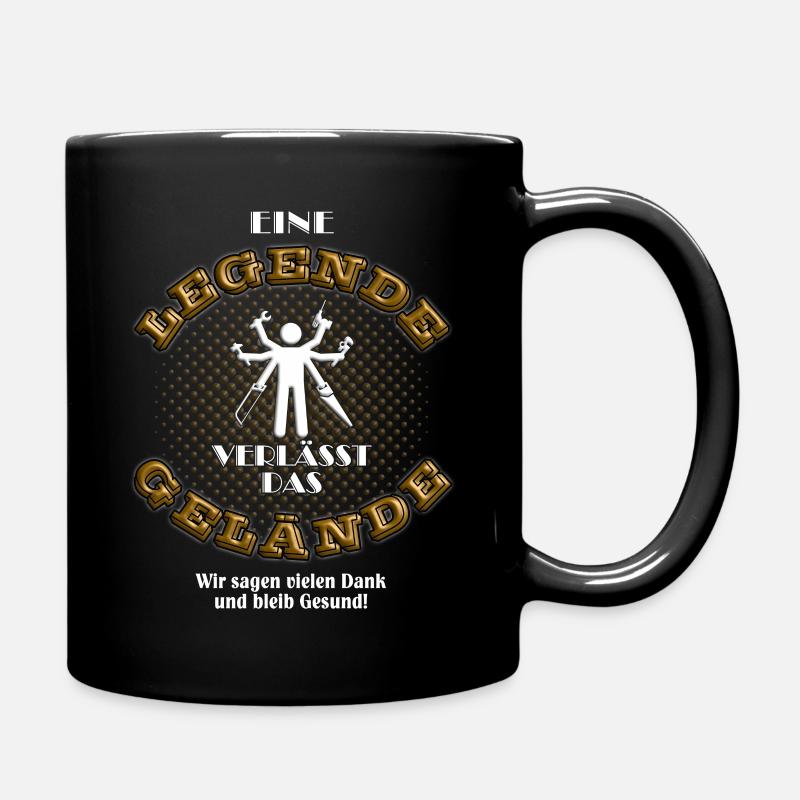 Abschied Danke Handwerker Hausmeister Arbeiter - Tasse einfarbig - Schwarz