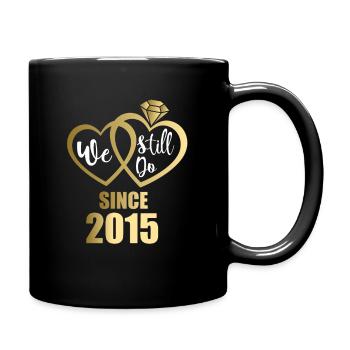 2015 Married couples 6th wedding anniversary - Full Colour Mug - black - Right