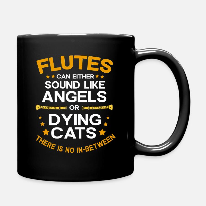 Flöte - Tasse einfarbig - Schwarz