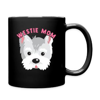 Westie Mom West Highland Terrier Cadeau - Mug uni - noir - Droite