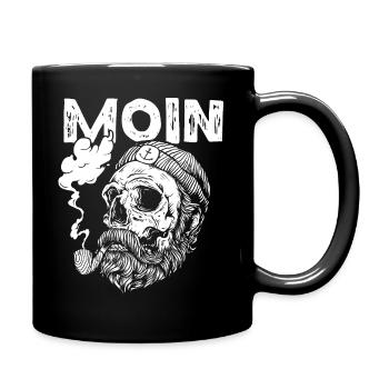 Marin avec sifflet Moin Nord de l’Allemagne Aurore boréale - Mug uni - noir - Droite