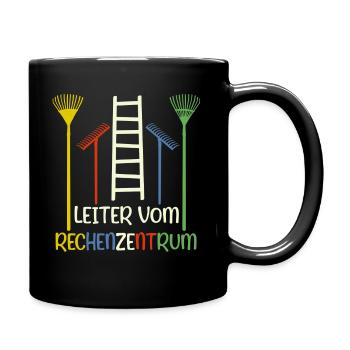 Leiter vom Rechenzentrum Garten Gärtner Gartenbau - Tasse einfarbig - Schwarz - Rechts