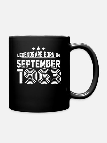 Né en septembre 1963 Vintage - Mug uni - noir