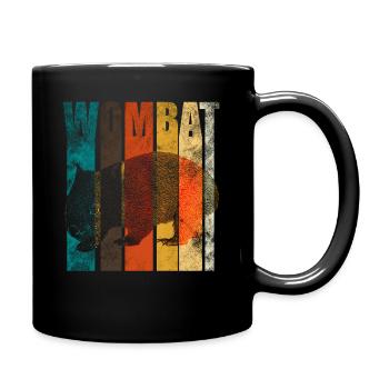 Wombat - Full Colour Mug - black - Right