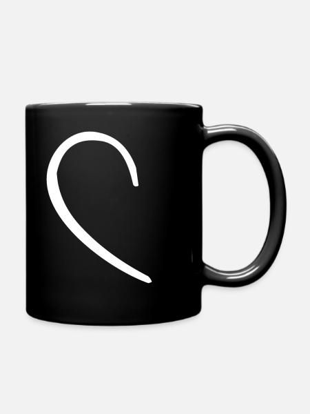 Amour - Coeur - Mug uni - noir