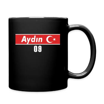 09 Aydin Plaque d’immatriculation turque en cadeau - Mug uni - noir - Droite