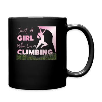 Rock Climbing Climber Just A Girl - Mug uni - noir - Droite