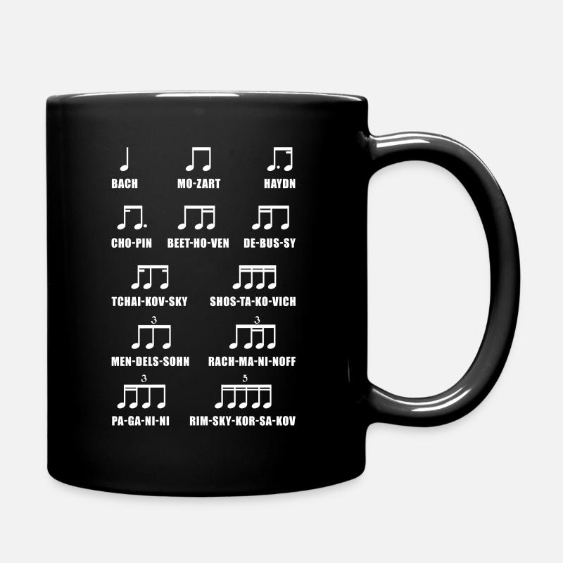 Musiklegenden in Barform - Orchester - Tasse einfarbig - Schwarz