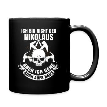 Dachdecker - Tasse einfarbig - Schwarz - Rechts