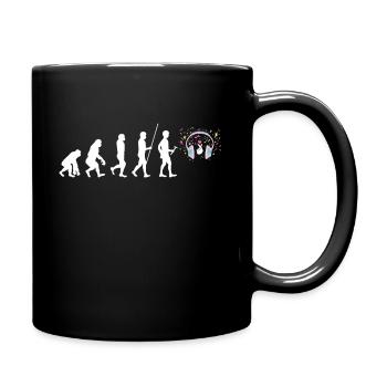 K-Pop - Tasse einfarbig - Schwarz - Rechts