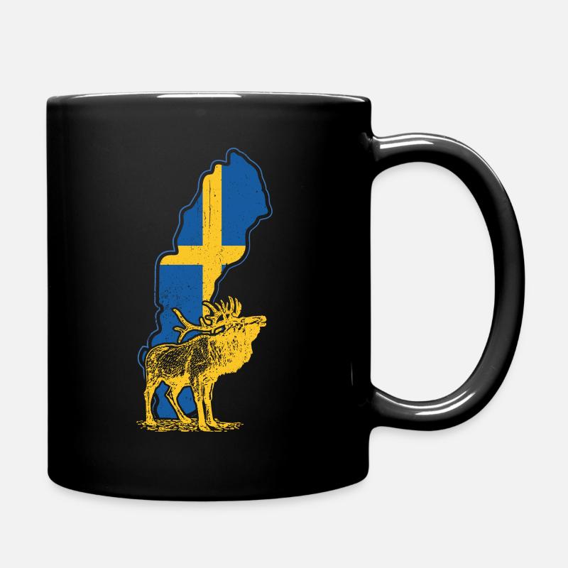 Schweden - Tasse einfarbig - Schwarz
