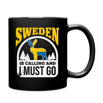 Suède - Mug uni - noir - Droite