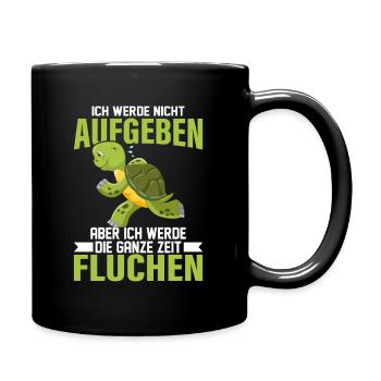 Läufer Joggen Marathon Schildkröte Langsam Jogger - Tasse einfarbig - Schwarz - Rechts