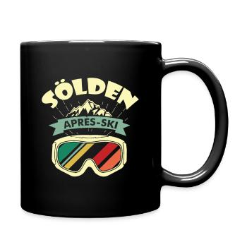 Sölden Après-Ski Ski Resort Austria - Full Colour Mug - black - Right