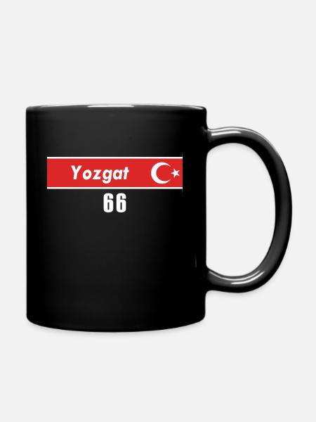 66 Yozgat Türkisches Nummernschild als Geschenk - Tasse einfarbig - Schwarz