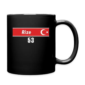 53 Rize Turkish license plate as a gift - Full Colour Mug - black - Right