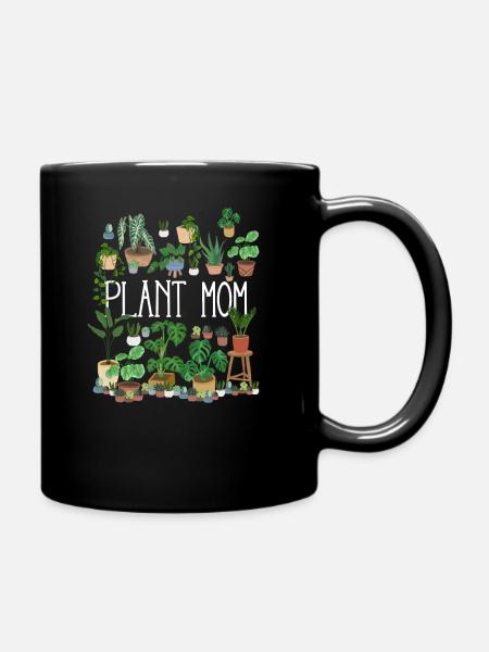 Plant Mom - Tasse einfarbig - Schwarz