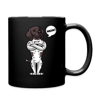 Sturer Deutsch Kurzhaar Hund - Tasse einfarbig - Schwarz - Rechts
