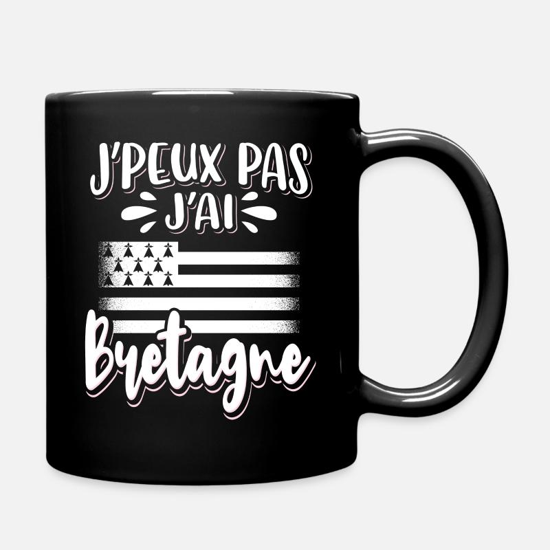 Breton Bretonne Humour - Mug uni - noir