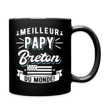 Papy Breton - Mug uni - noir - Droite