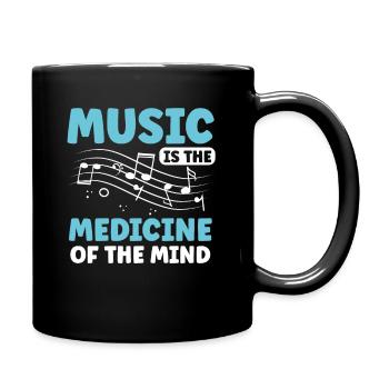 Music Therapist Appreciation Music Lover Therapy - Tasse einfarbig - Schwarz - Rechts