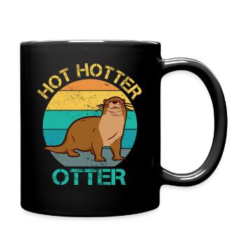 Hot Hotter Otter Ami animal drôle - Mug uni - noir - Droite