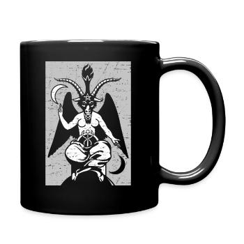 Satan Vintage Satanic Occult Devil Baphomet Goat - Mug uni - noir - Droite
