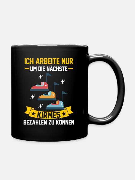 Schausteller Jahrmarkt Freizeitpark Kirmes - Tasse einfarbig - Schwarz