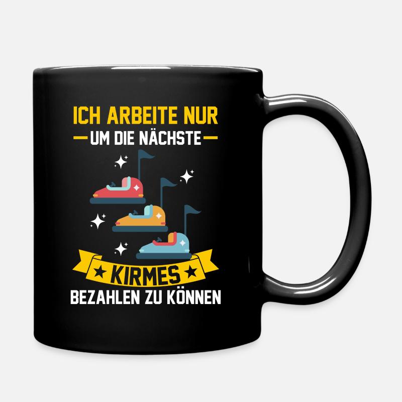 Schausteller Jahrmarkt Freizeitpark Kirmes - Tasse einfarbig - Schwarz