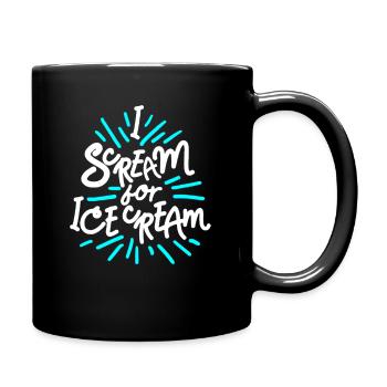 Ice Cream Ice Cream Ice Cream Ball Ice Cream Ice Cream Sundaes - Full Colour Mug - black - Right