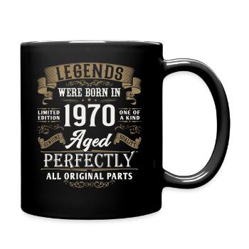 1970 naissance Légendes Anniversaire Vintage Cadeau - Mug uni - noir - Droite