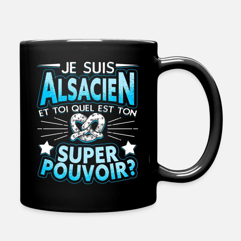 Alsace Alsacien - Mug uni - noir