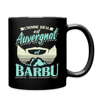 Auvergne Auvergnate Humour Auvergnat Barbu - Mug uni - noir - Droite