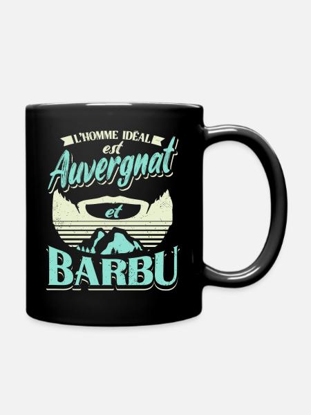 Auvergne Auvergnate Humour Auvergnat Barbu - Mug uni - noir