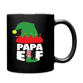 Drôle de Noël Papa Elf Papa Vêtements de Noël - Mug uni - noir - Droite