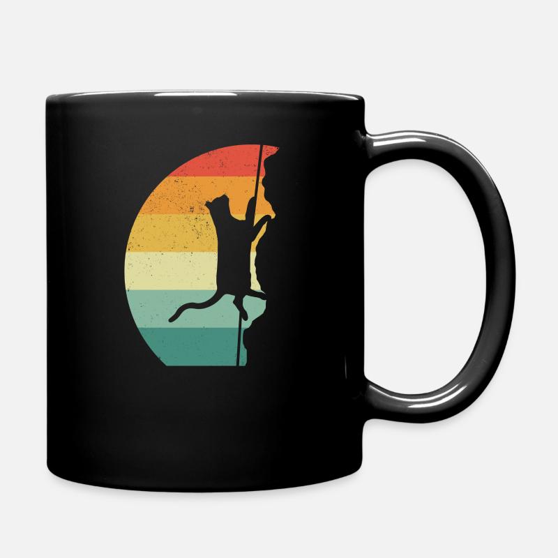 Rock Climbing Climber Retro - Tasse einfarbig - Schwarz