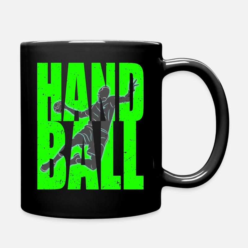 handball, Handballer - Tasse einfarbig - Schwarz